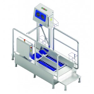 Passage Shoe Washer and Hand Disinfectant unit with Access Control